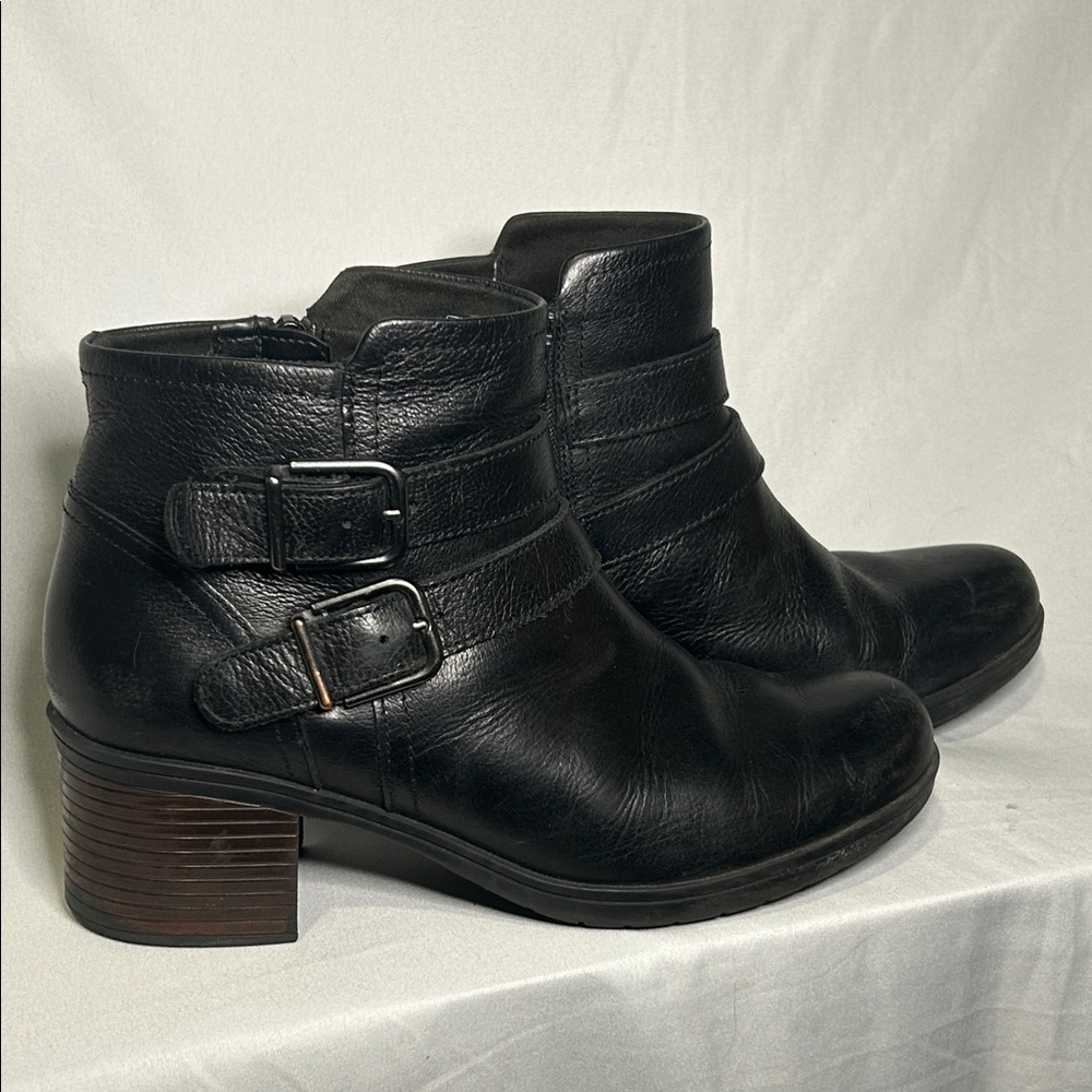 Collection, clerks Black Leather Ankle Boots - Picture 5 of 7